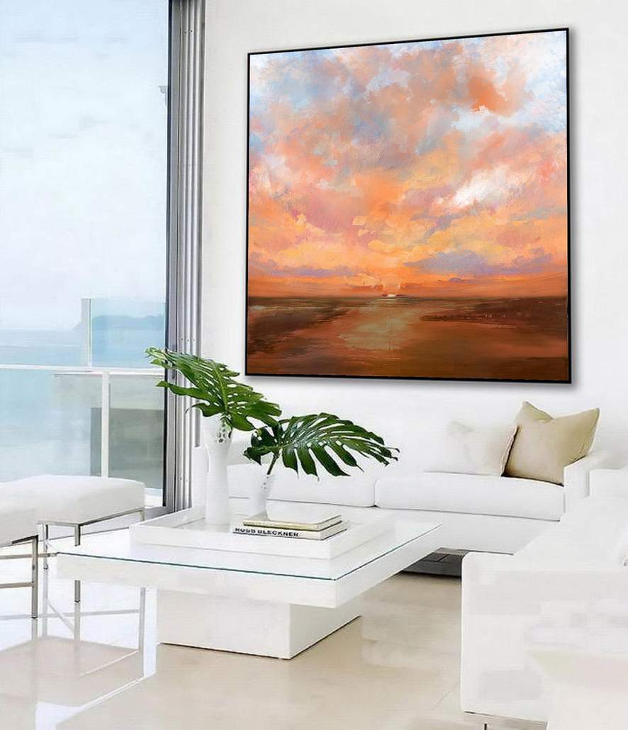 scenic sky evening brown design 2